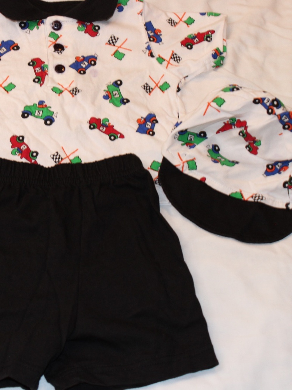 Tricycle Race Car 3 Piece Outfit 6-9 Months